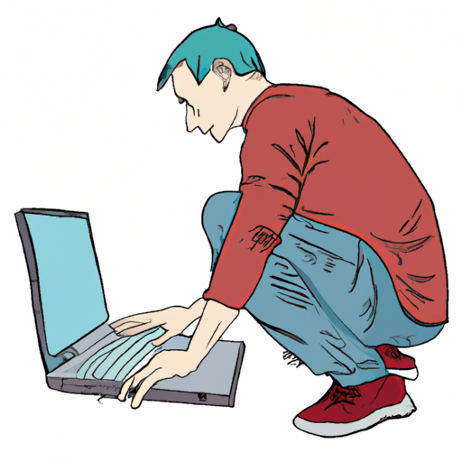 a person using a 17 inch laptop for work 512x512 65549666